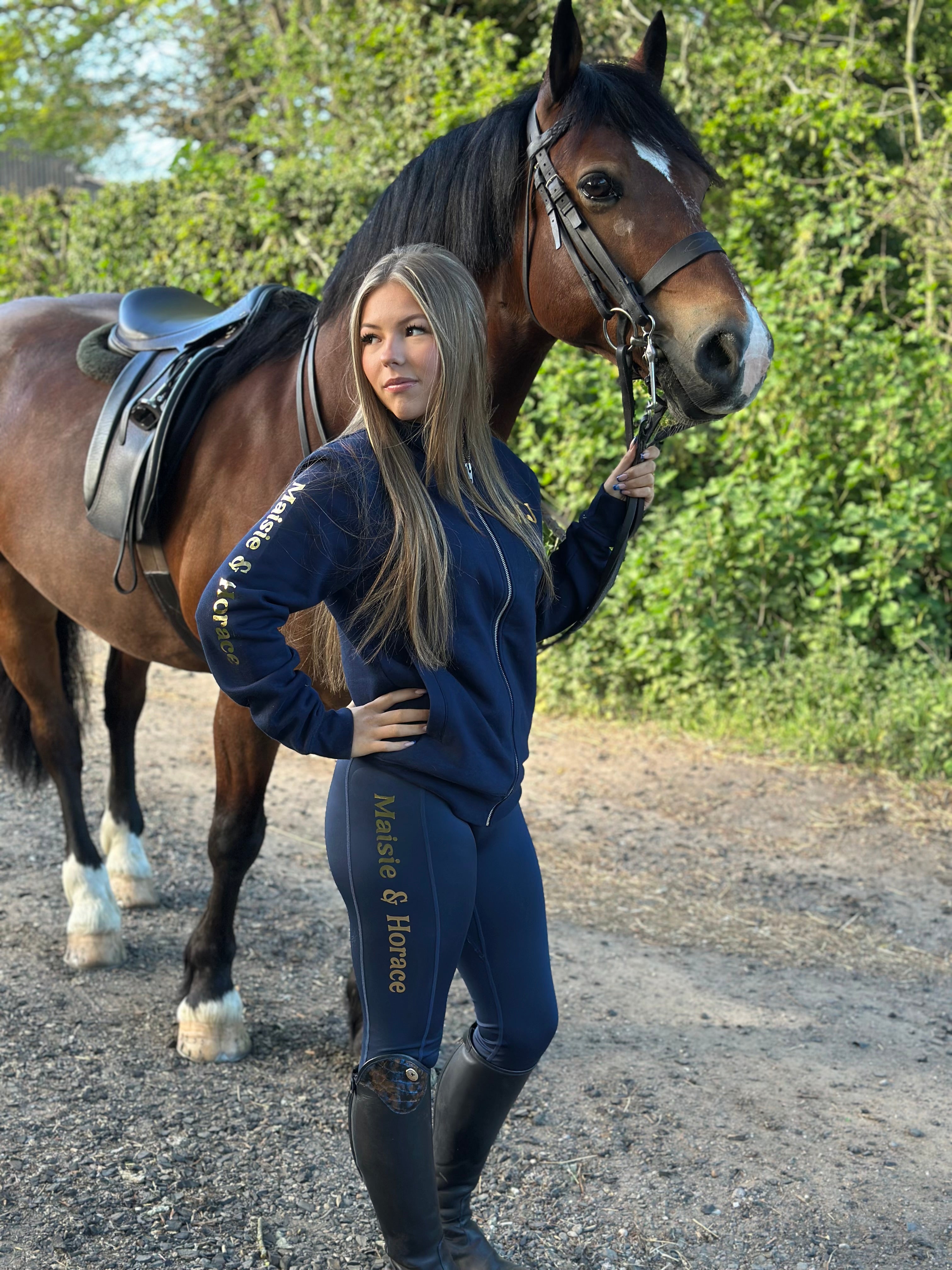 High Neck Sweatshirt Full Zip